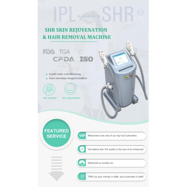 Beauty Salon Ipl Hair Removal Device / Shr Ipl Machine For Skin Rejuvenation