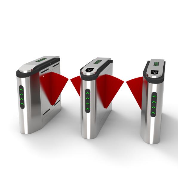 Airport Security Flap Barrier Turnstile Swing Gate Face Recognition Parking Qr Code