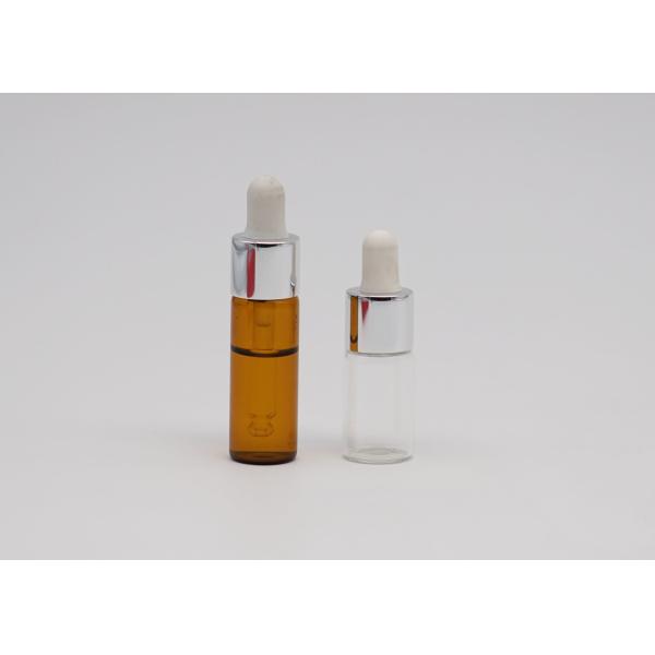 мини янтарная стеклянная бутылка капельницы эфирного масла тинктуры 2ml