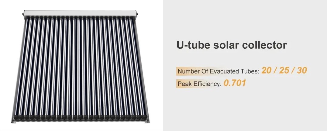 Pressurized U Tube Solar Thermal Collectors For Central Hot Water Systems