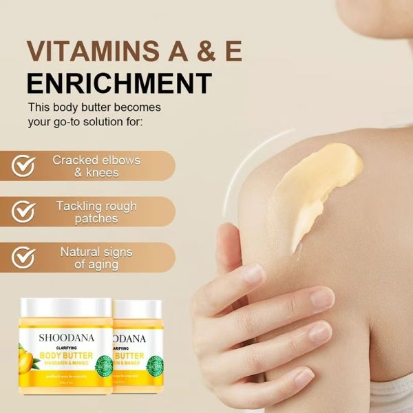 Private Label Vegan Herbal Collagen Whitening Body Lotion Cream with Vitamin C Mandarin & Mango Fragrance for All Skin Types