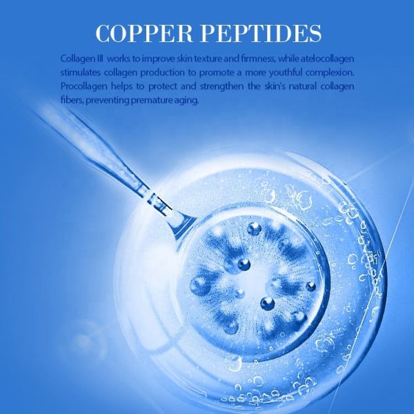 OEM Factory Microneedling Care HA Blue Copper Peptide Skin Care Mask Hyaluronic Acid Facial Mask for Face Nose Repair Free
