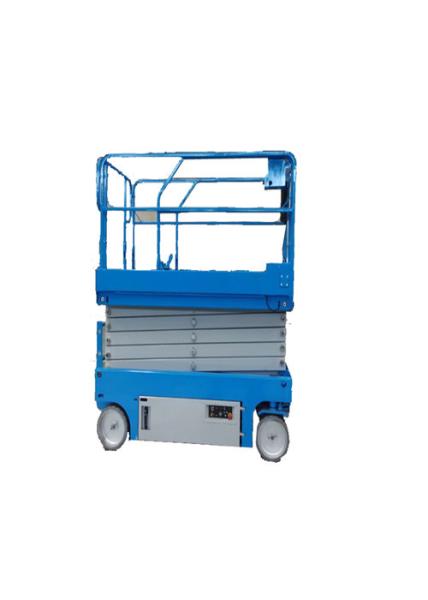 Anti Dropping Two Man Scissor Lift Equipment , Electric Scaffold Lift Panels Control