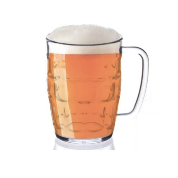 Unbreakable Food Grade Plastic Beer Glasses Dishwasher Safe Acrylic Beer Mug