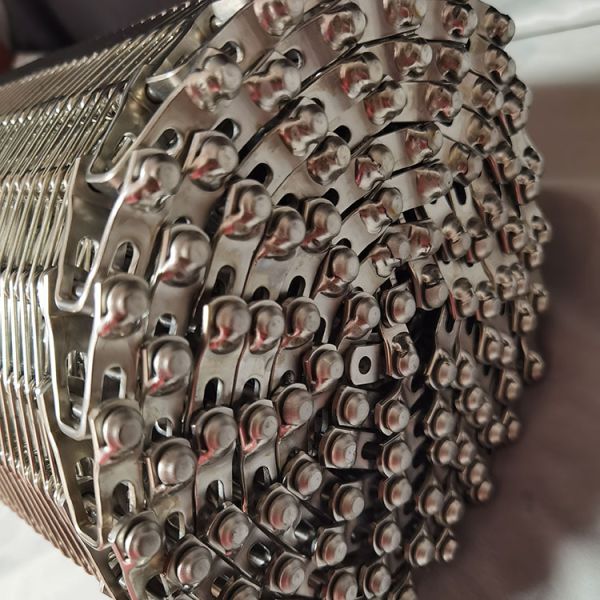 304 Stainless Steel Balance Weave Spiral Wire Mesh Chain Driven Freezer Conveyor Belt