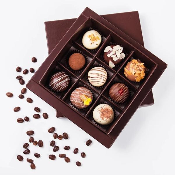 Luxury Macaron Ribbon Hard Cardboard Gift Boxes for Christmas Biscuits Cookie