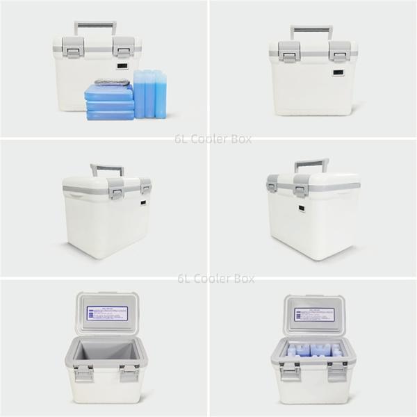 6L портативный медицинский охладитель коробка наружной блокировки ПУ пенообразный медицинский ледяной охладитель коробка 48H холодное время