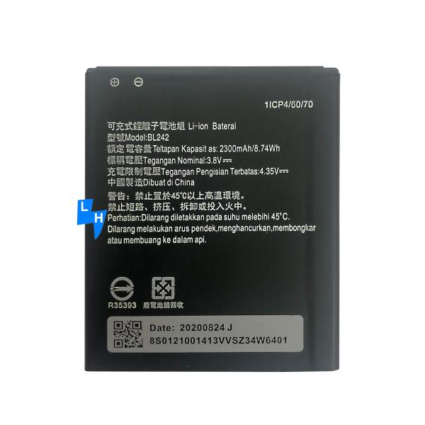 2300mAh BL242 A6000 A2020 A6010 Mobile Phone Battery for Lenovo VIBE C Lithium Battery