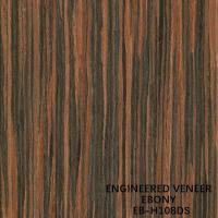Grain droit recomposé par fantaisie d'Ebony Wood Veneer Brown Color H108DS de visage de Cabinet
