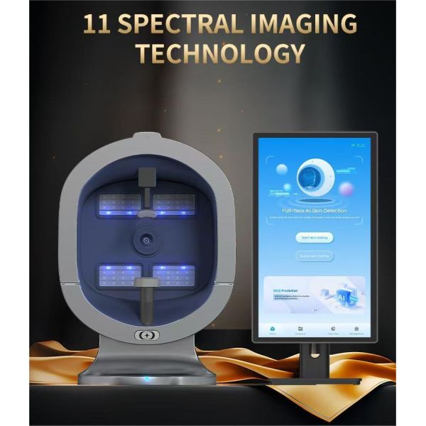 9 Spectrum 36 Millions Pixels 3D AI 2 In 1 Scalp Examination Facial Analyzer Machine