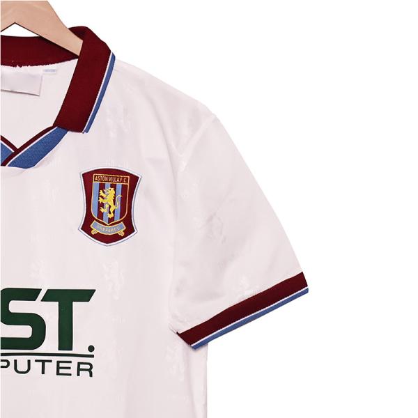 1995-1996 Season Aston Villa Away Jersey Retro Custom Breathable