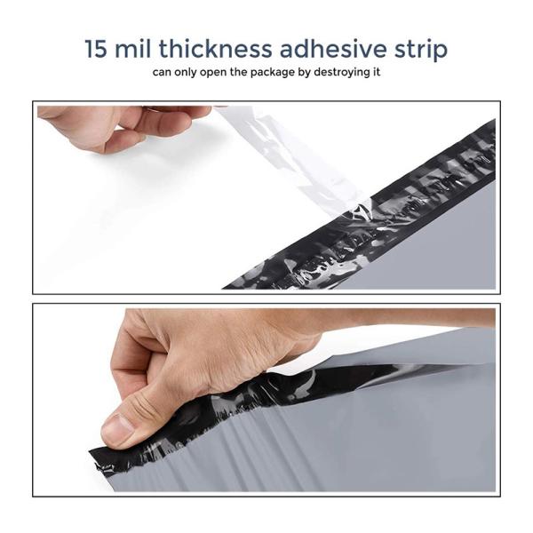 20'' X 24'' Grey T Shirt Poly Bags , 53mic Courier Mailing Bags