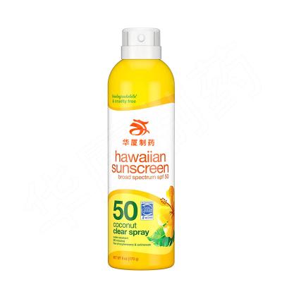 SPF 50 Sunscreen Clear Spray Nourishing Coconut 6 Fl Oz