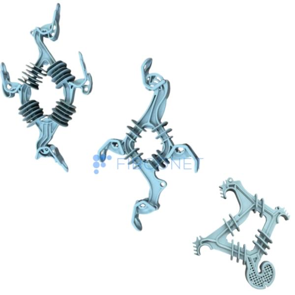 Aplicar el cable Diámetro 3-8 mm Clampada de tensión de fibra con ganchos del hipocampo Clampada de alambre en negro