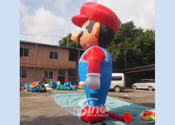 5m High Advertising Big Inflatable Super Mario For Promotion Activities From Guangzhou Inflatables