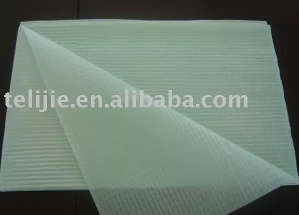 Anti Leakage Colorful PE Film Dental Disposable Bibs For Patient