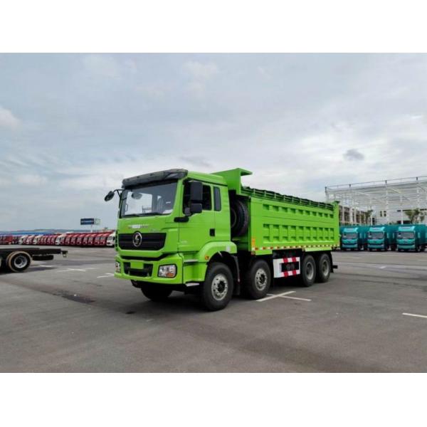 9.5T SHACMAN H3000 Dump Truck 8x4 430 EuroV Green Dumper Truck MAN Axles 2*16T