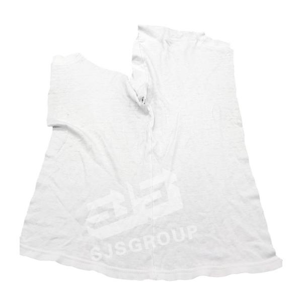Hot selling white t-shirt cotton rags industrial wiping rags 10kg 25KG 100% cotton pure white cut rags