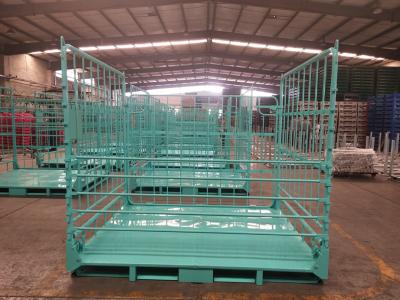 Fork Access 50*100mm Mesh 6.0mm Wire Metal Pallet Cages