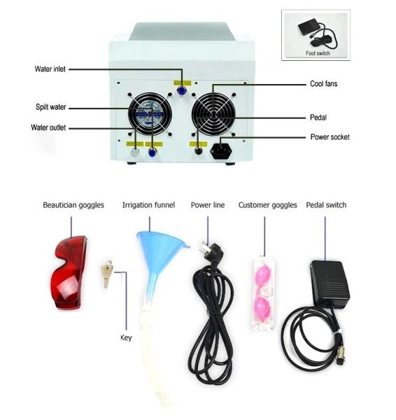 Portable Nd Yag Pico Laser Beauty Machine for Tattoo Removal with 532nm, 1064nm And 1320nm Heads