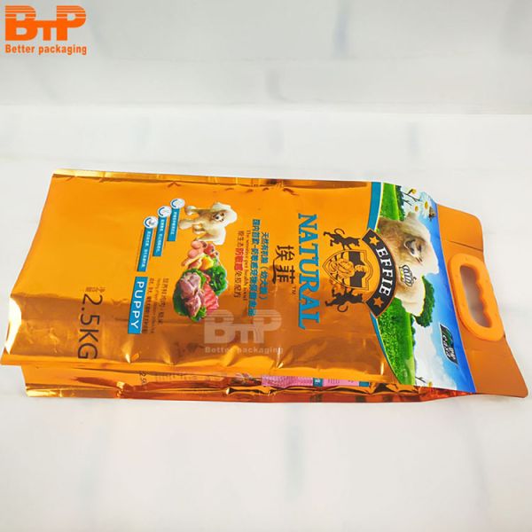BTP PACK 10kg 20kg Custom Plastic Bags Side Gusset Bag Dog Food Packaging Pet Food Packaging Bag Pouch