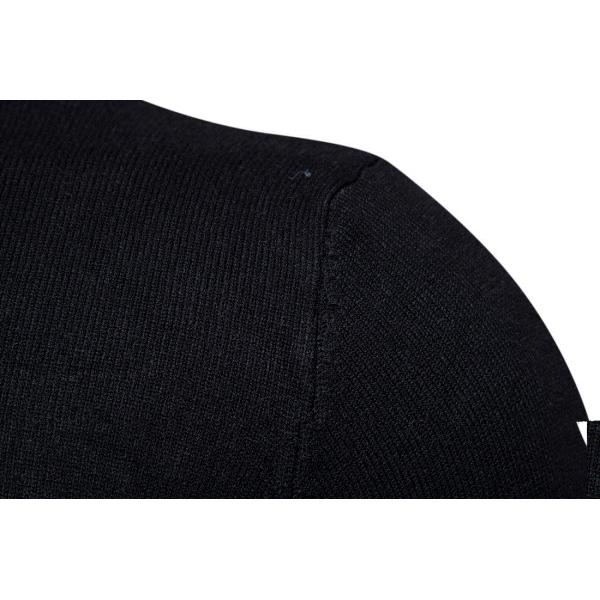 2022 Men's Solid Color Sweater with Two Lapels and High Elastic Material Function