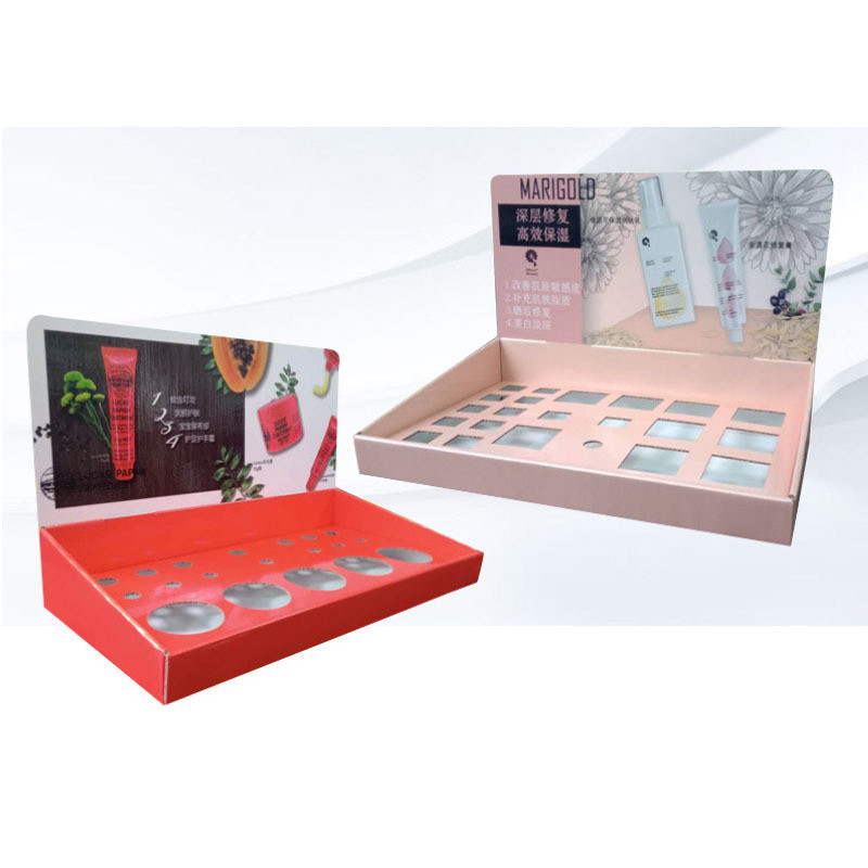 Custom Logo Commercial Sectional Display Furniture Cardboard Counter Top Display Stands