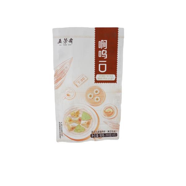 Sac imperméable à l'humidité à fond plat avec emballage transparent latéral pour aliments