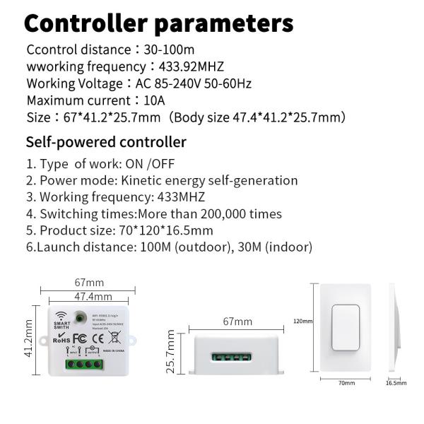 orelha do router do rádio do interruptor 3,0 do toque de 16A Zigbee fora no dispositivo