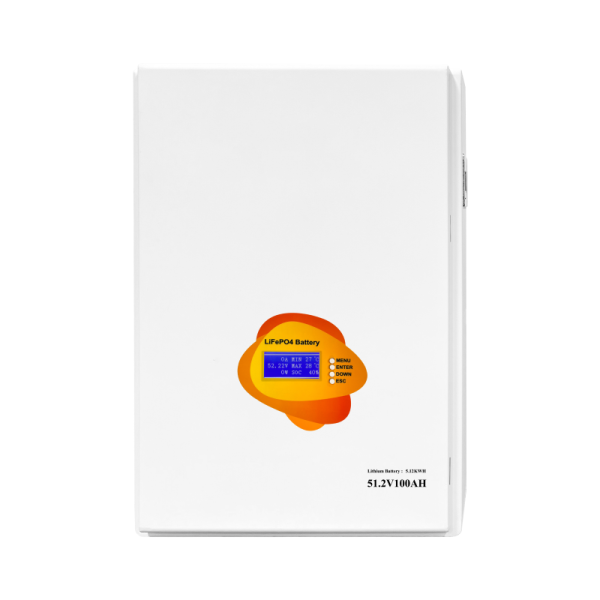 Wall-Mounted 5-10kW 51.2V LiFePO4 Lithium Battery Pack CAN/RS232/RS485/WiFi Communication AC Output IP21 Off-Grid Hybrid System