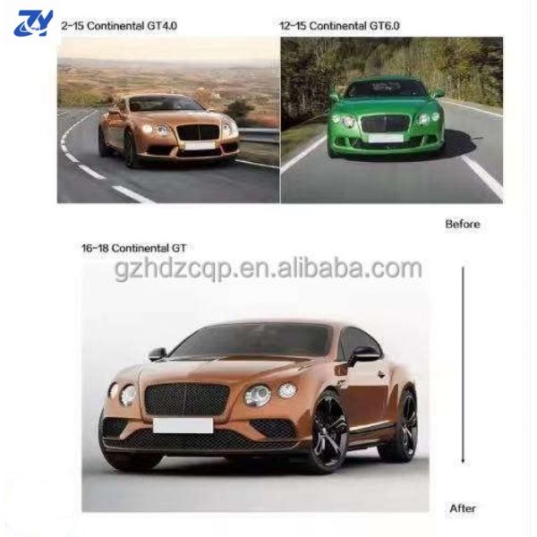 High Quality Car Parts for Bentley 2012-2015 Continental Gt Upgrade 2016-2018 Body Kit Bumpers, Grilles, Fenders
