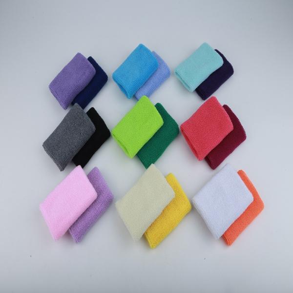 8*5cm 8*15cm Cotton Sweat Wristbands Basketball Wrist Sweatbands