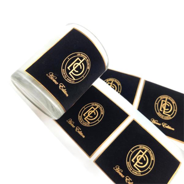 Hot Sale Velvet Sticker Labels Female Perfume OEM Original Perfume Metal Label for Self-Adhesive