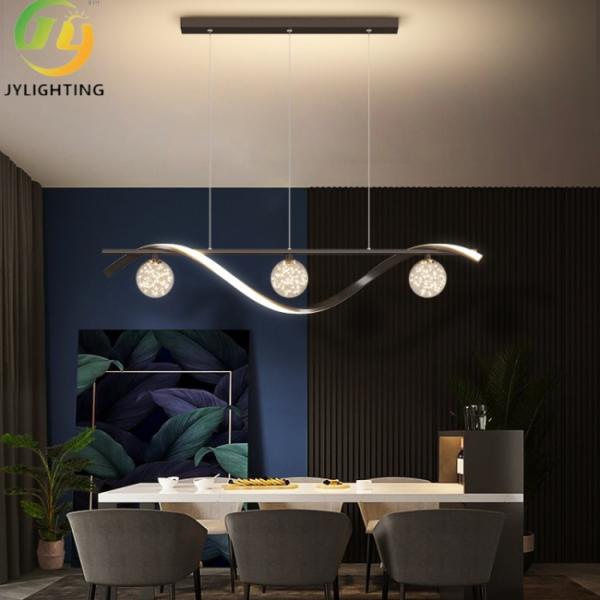 Luces de lujo postmodernas para colgantes de acero para restaurantes, bares, mesas de comedor, recepción.