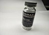 Adesivos pretos rótulos de frasco de vidro de 10 ml para 150 mg de enantato de tren