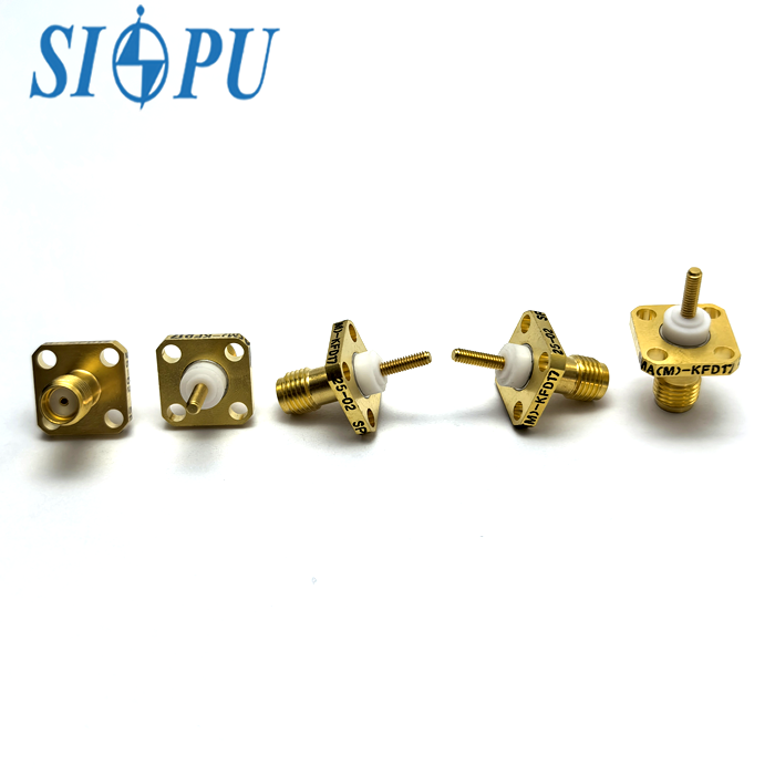 SMA Female Flange-Mounted RF Coaxial Socket