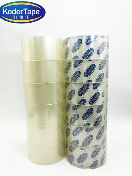 High Adhesion Clear Carton Sealing Tape , Bopp Clear Packaging Tape 35-90mic Thickness