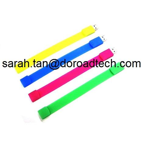 Promotional Gifts Silicone Bracelet USB Flash Drive for Free Sample