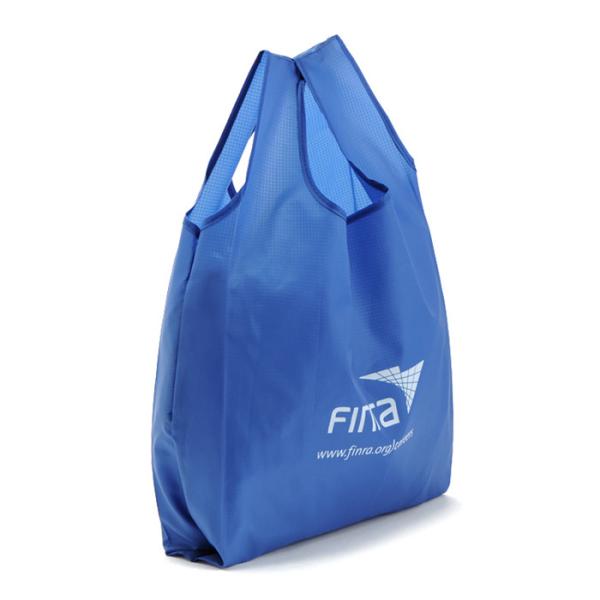 Washable Custom Tote Bags / 100 % Polyester Folding Shopping Bags