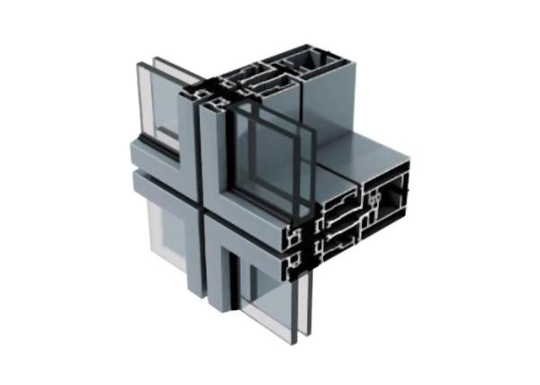 Energy Conservation Unitized Curtain Wall , Metal Curtain Wall For Architectural Building