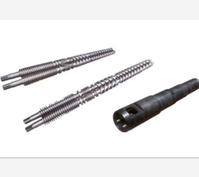 Alloy Steel Conical Twin Screw & Barrel , Twin Screw Extruder Parts ISO9001 Standard