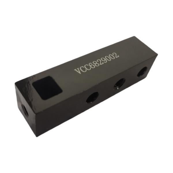 Piezas de aluminio fresado CNC personalizadas con anodizado negro para dispositivos médicos​