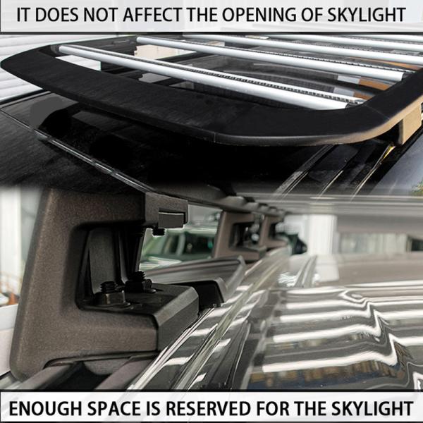 Облегченная крыша корзины несущей багажа крыши автомобиля кладет защитника на полку 110 Land Rover 2020