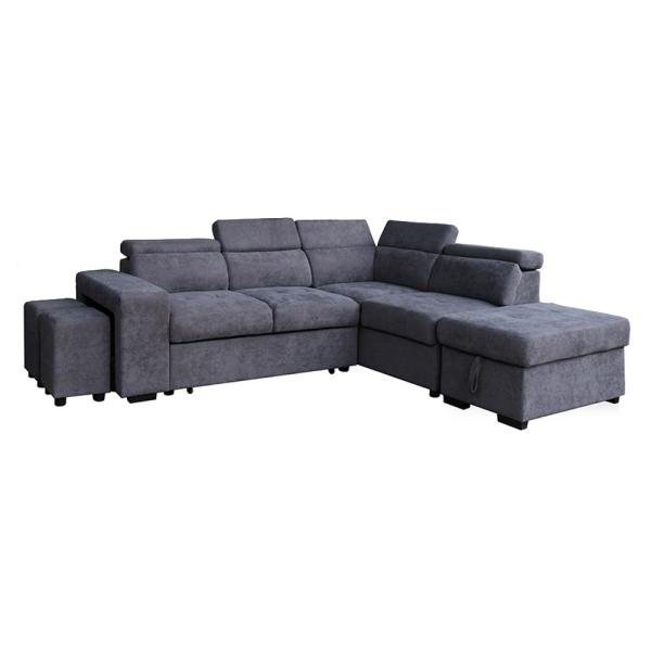 Durable Antiwear L Shape Sofa Luxury , Anti Scratch Luxury Modern Corner Sofa