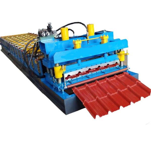 customized 686/840 trapezoid steel galvanized aluminium ibr roof sheet roll forming making machine
