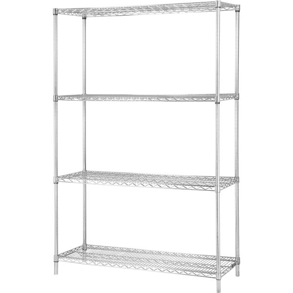 Common Canteen Home Wire Shelving / Cooking Utensils Storage Rack