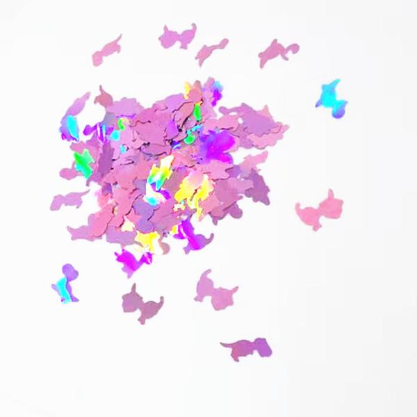 Customized Logo Glitter Dragons Shape for Webbing Nail Art Tumbler Cups Wall Art Sticker Eco-friendly Polyester Design