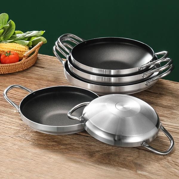Stylish Easy To Clean Kitchen Cookware Extra Thick Aluminium Non Stick Coated Pan