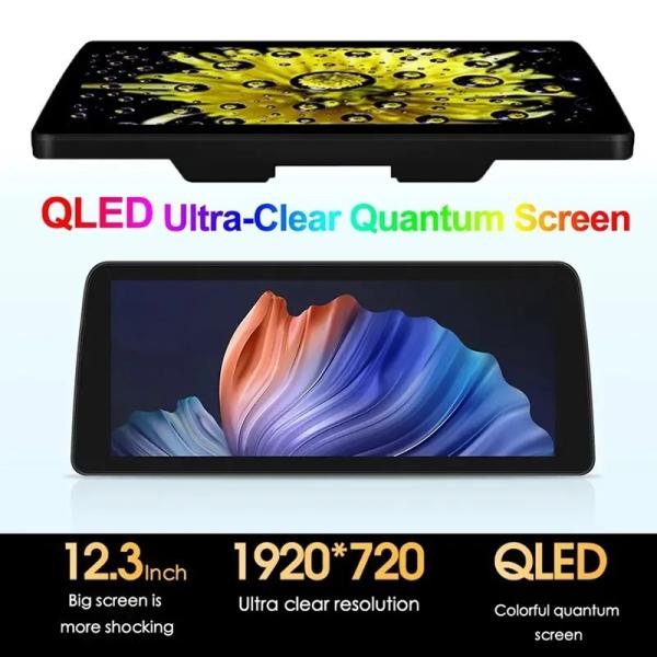 Android 12 GPS Multimédia Navegação 12,3 polegadas Carplay Auto Car DVD Player 6G RAM 128G ROM