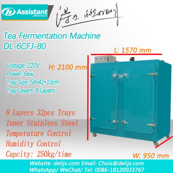 250 kg Black Tea Fermentation Machine DL-6CFJ-80 with Intelligent Temperature Control